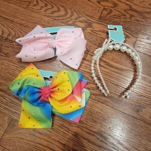 Copper Key Hair Bows and Hair bands NWT